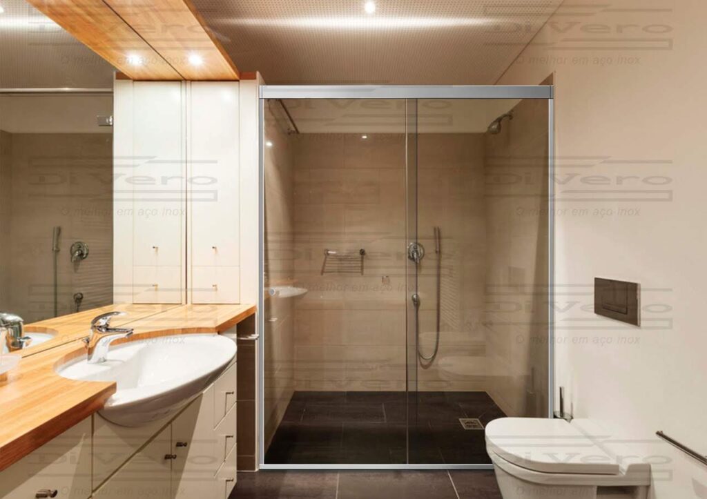 box para banheiro pequeno em vidro temperado